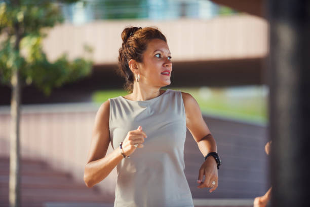 istock Jogging on city street 1031066288