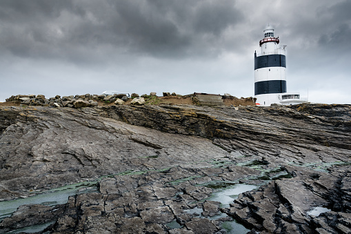 This is a picture of Hook Lighthouse in county Wexford in Ireland.