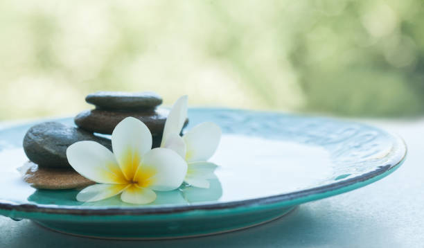 istock Spa set in the plate with sunlight ourdoors 1031071076