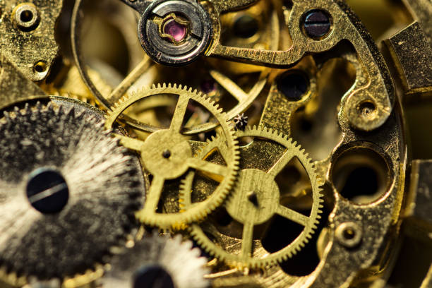 istock Process of installing a part on a mechanical watch, watch repair 1031076492