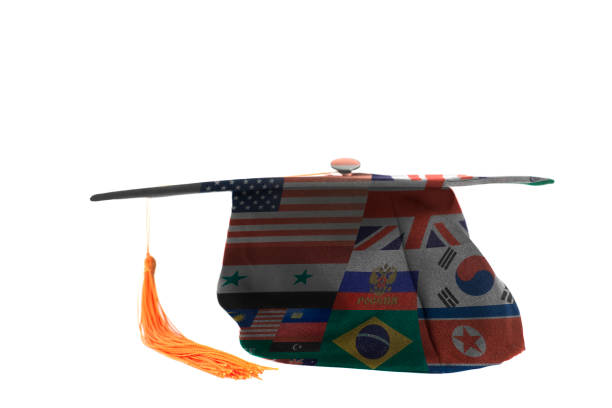 istock Flags all countries of world on Graduation Cap 1031078338