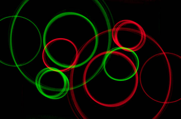 istock background of colorful abstract figures, led or neon 1031084600
