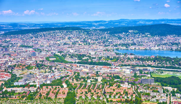 istock Panoramic view of Zurich in Switzerland 1031091522