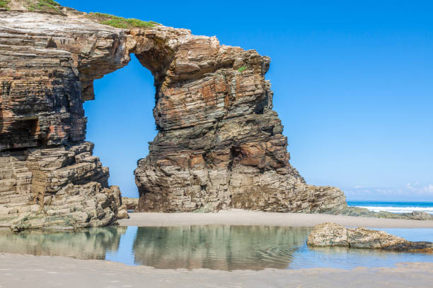 istock Famous Spanish destination, Cathedrals beach (playa de las catedrales) on Atlantic ocean 1031094332