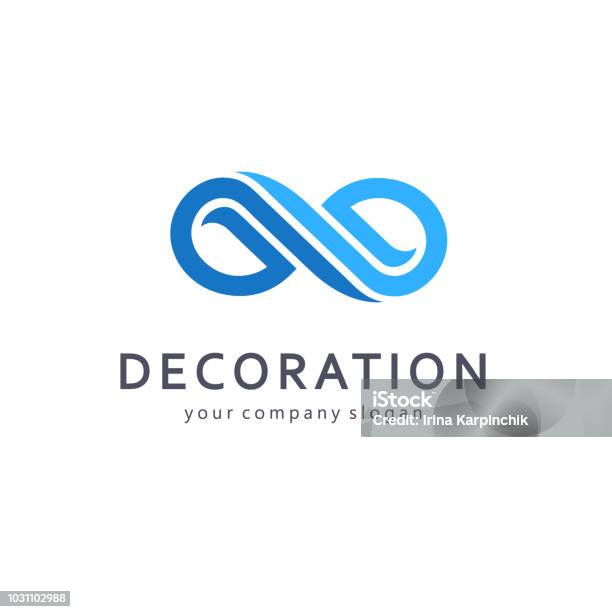 Vector Design Element For Business Infinity Sign Stock Illustration - Download Image Now - Infinity, Logo, Water