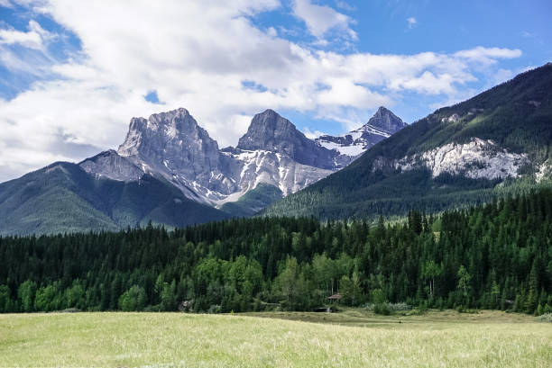 istock The Three Sisters Mountain in Canmore, Alberta Canada 1031103388