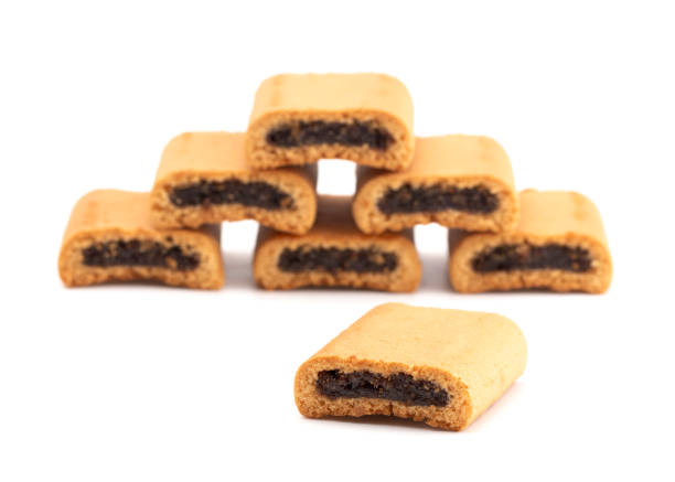 istock Fig Filled Bar Cookies on a White Background 1031109504