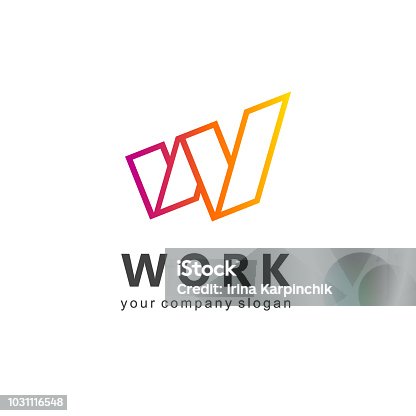istock Vector design element for business. Letter W 1031116548