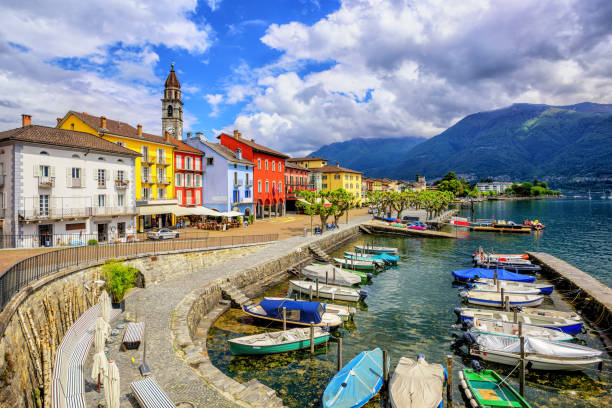 istock Ascona town on Lago Maggiore, Switzerland 1031132382