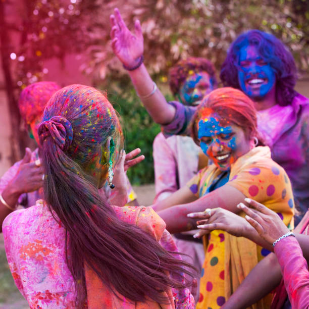 istock Friends Celebrating Holi in Jaipur, India 1031139512
