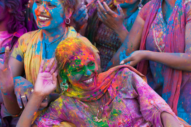 istock Friends Celebrating Holi in Jaipur, India 1031139552