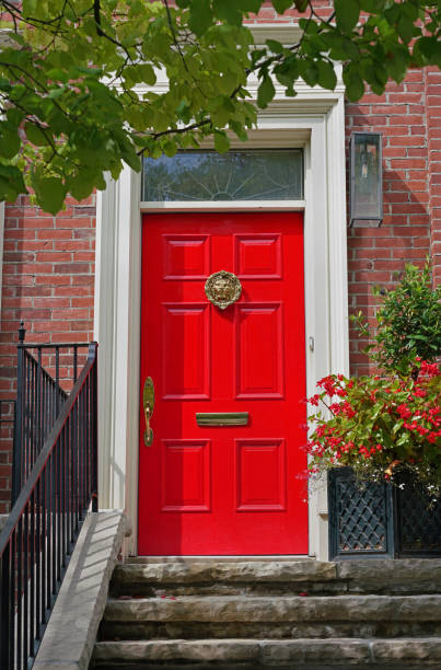 istock elegant front door of house 1031157354