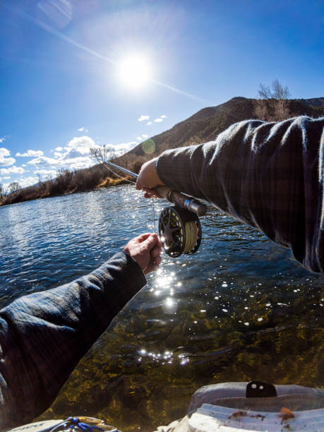 istock Fly Fishing POV on Scenic Mountain River 1031172738