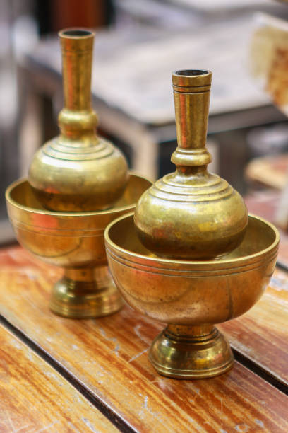 istock Selective focus of pour water brass 1031193678