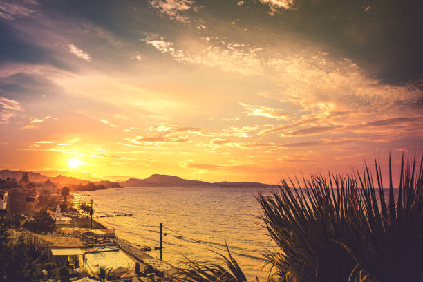 Sunset in Zakynthos island