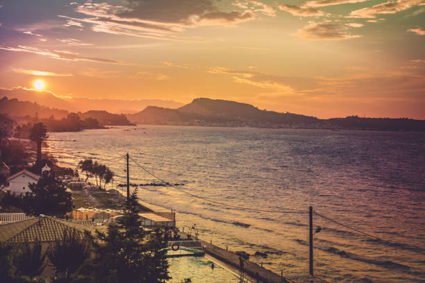 Sunset in Zakynthos island