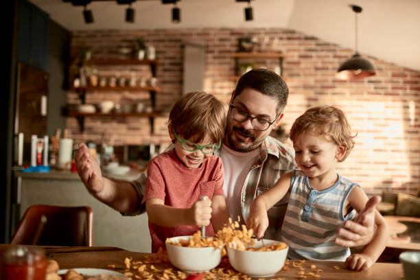 istock Family enjoying breakfast 1031199632