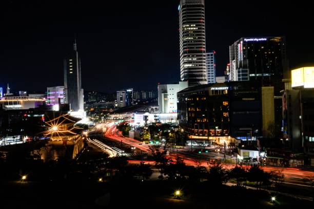 istock Night view from wall of seoul 1031202374