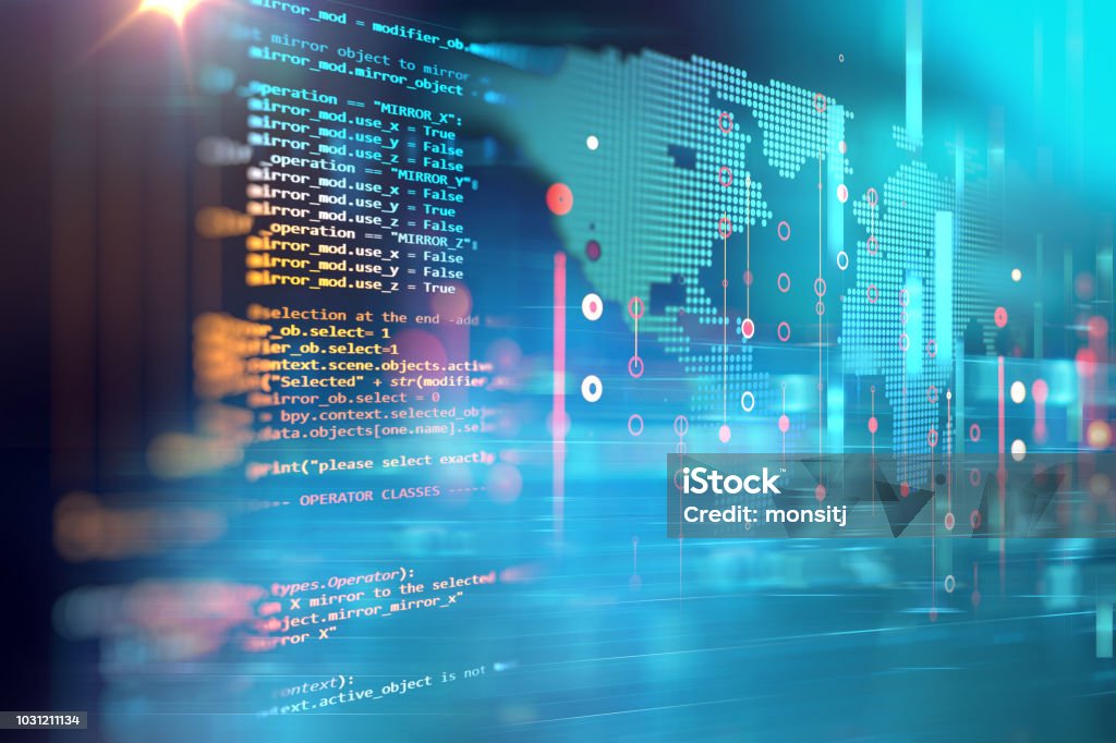 Programming Code Abstract Technology Background Of Software Developer ...