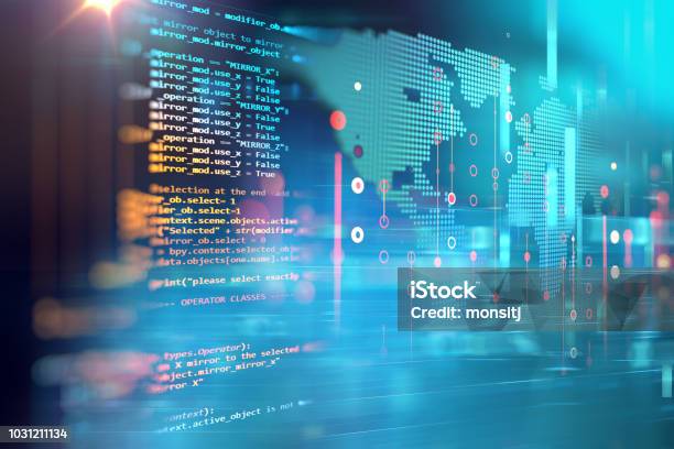 Programming Code Abstract Technology Background Of Software Developer ...