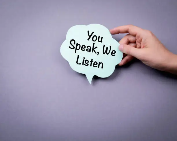 Photo of You speak, we listen