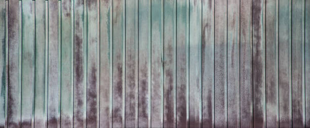 панель старых цветущих досок. синий и коричневый - пространство стоковые фото и изображения