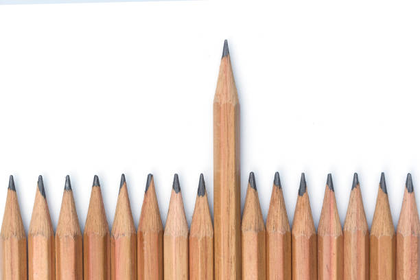 istock Brown pencils isolated on white background.Close up. 1031246172
