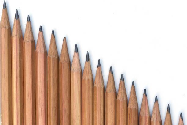 istock pencils isolated on white background.Close up. 1031246194