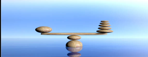 istock Zen stones on a blue sky and sea background. 3d illustration 1031254486