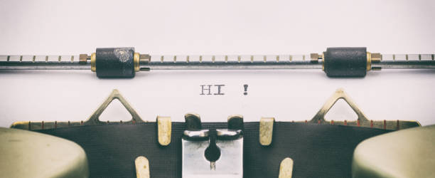 istock Hi word in capital letters on white sheet 1031254706