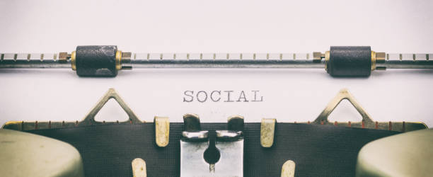 istock Social word in capital letters on white sheet 1031254766