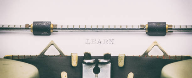 istock Learn word in capital letters on white sheet 1031254776