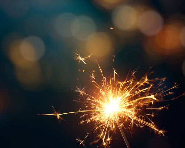 istock Sparkler - Christmas, New Year celebration 1031254946