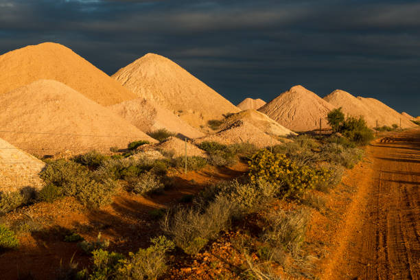 istock Mounts of mine tailings debris in the Australian outback 1031281284