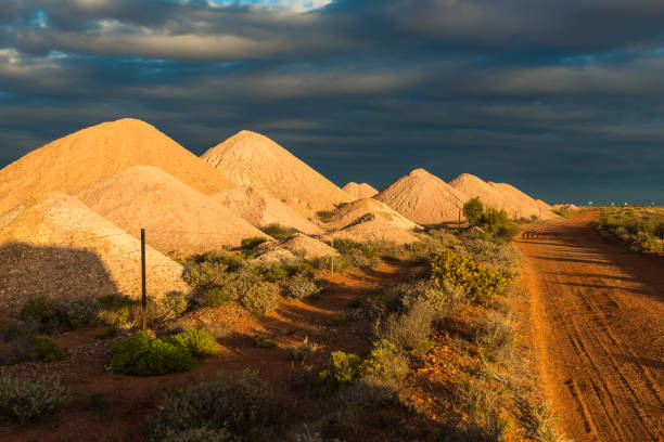 istock Mounts of mine tailings debris in the Australian outback 1031281290