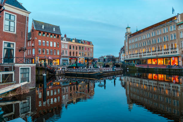 istock Historical building in Leiden city center, Netherlands. 1031284730