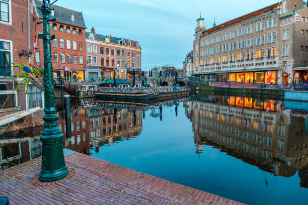 istock Historical building in Leiden city center, Netherlands. 1031284826