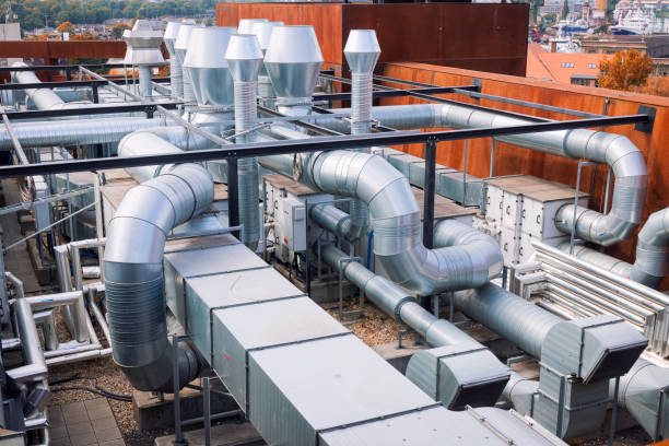 istock Industrial steel air conditioning and ventilation systems 1031288564