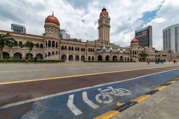 istock View of the empty Bangunan Sultan Abdul Samad building from the Merdeka square, independence place, in Kuala Lumpur, Malaysia 1031294992