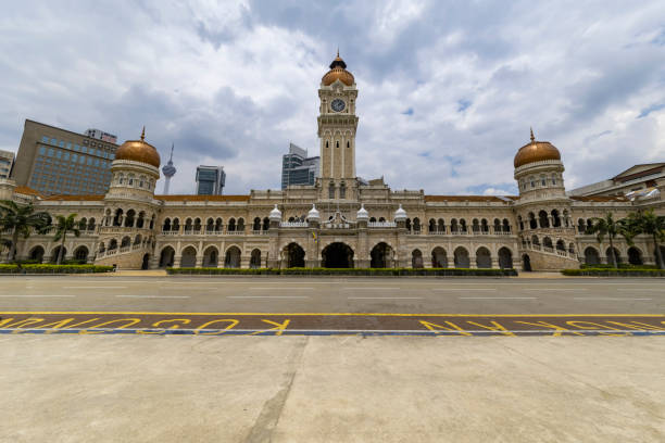 istock View of the empty Bangunan Sultan Abdul Samad building from the Merdeka square, independence place, in Kuala Lumpur, Malaysia 1031295516