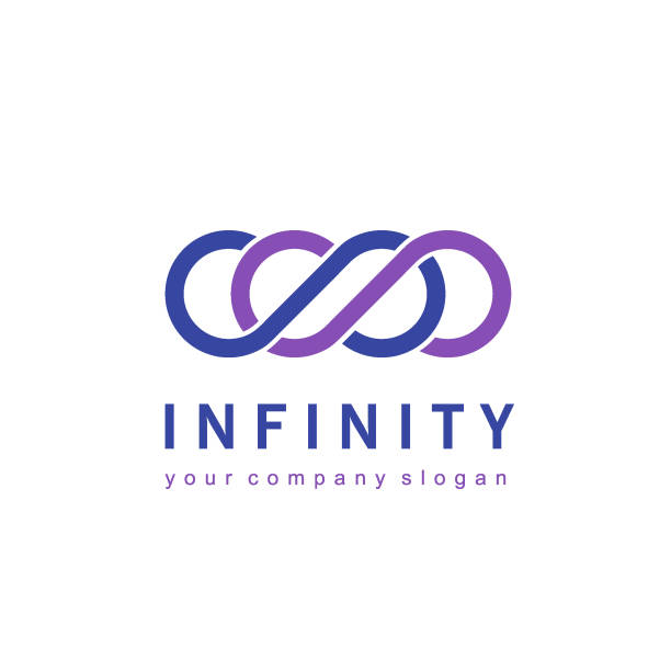 Vector icon design for business. Infinity sign Vector icon design for business. Infinity sign concepts topics stock illustrations