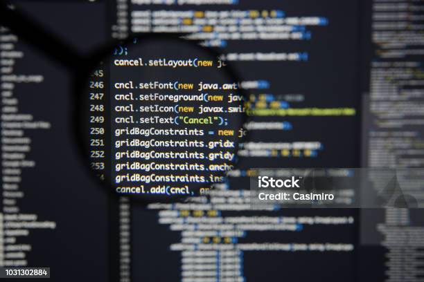 Kode Java Nyata Mengembangkan Layar Memprogram Konsep Algoritma Abstrak ...