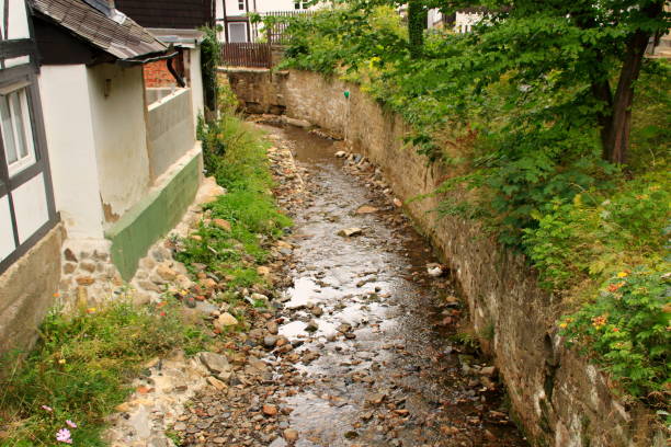 istock River Gose in Goslar with low water in summer 2018 1031304222