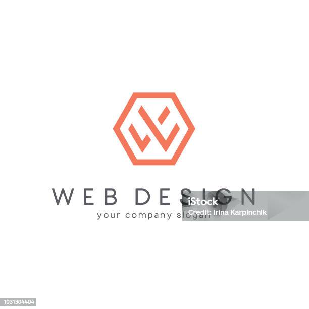 Vector Design For Business Letter W Stock Illustration - Download Image Now - Logo, Letter W, Icon Symbol