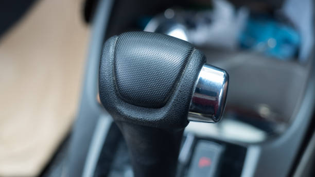 istock Modern car interior close up of automatic transmission car 1031306760