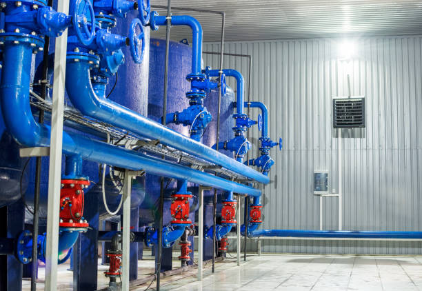 istock Water purification filter equipment in plant workshop 1031316408