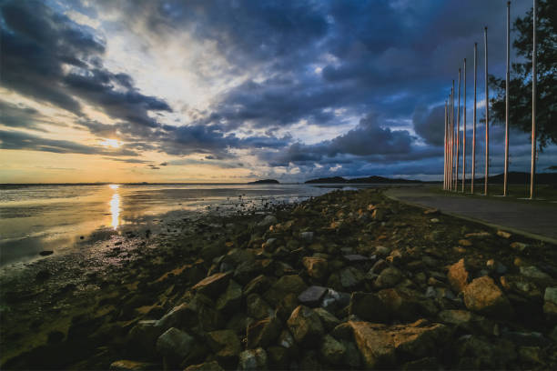 istock Sunrise at Saphan Hin Phuket with Many Stones 1031317414