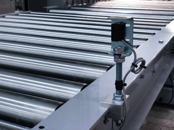 istock The conveyor chain, and conveyor belt is on production line in clean room. 1031329708