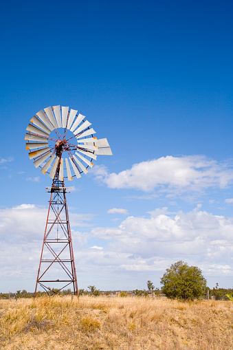 Windpump in rural Queensland, Australia