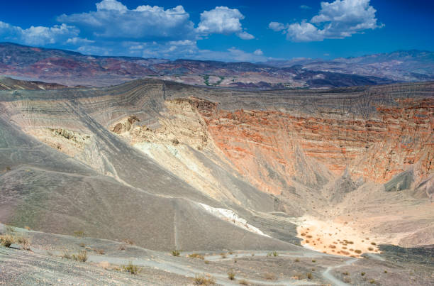 istock Geological Formations in Ubehebe Volcano in Death Valley National Park. 1031365902